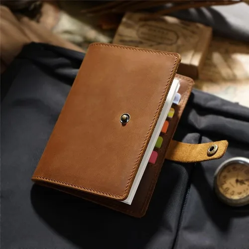 Vista 3 de CZDYUF - Cartera para hombre, soporte para pasaporte para hombre, gran capacidad, tarjetero para pasaporte, monedero