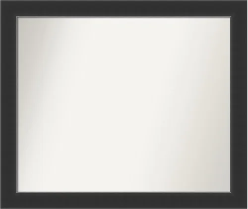 Vista 246 de Amanti Art Espejo personalizado, espejo de baño negro Astor, espejo de pared o espejo de tocador de baño sobre el fregadero (25 x 25 pulgadas)
