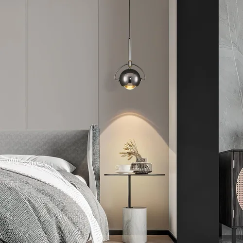 Vista 4 de Lámpara Colgante Moderna, Iluminación Colgante LED Regulable en Negro, Luces Colgantes Ajustables para Isla de Cocina, Comedor, Dormitorio, Bar