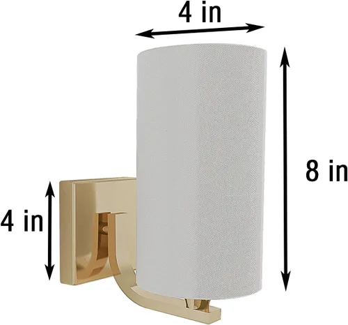 Vista 4 de Aplique de pared de tela a pilas, 2 unidades, juego de 2 lámparas de pared con pilas, no requiere cableado, para interiores, granja, lámpara