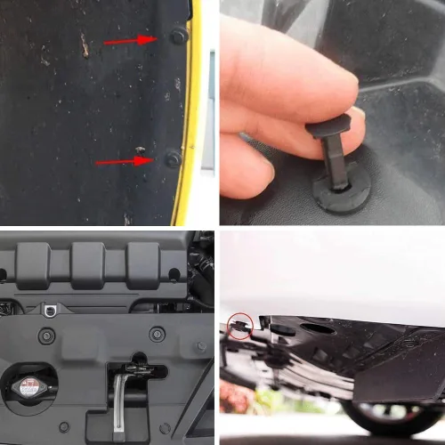 Vista 3 de 35 piezas de pernos de cuerpo de protección contra salpicaduras para motor, forro de guardabarros de parachoques, clips de remache de sujeción, kit