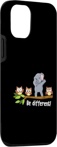 Vista 3 de Funda para iPhone 15 Be Different Elephant Men Women Be You Autism Elephant Case