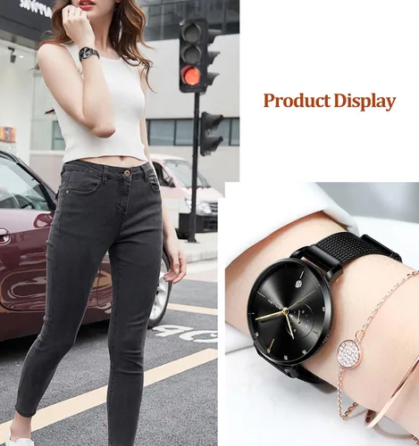 Vista 7 de Automatic Watches for Women, Casual Women's Watch, 3ATM Waterproof Women's Wrist Watches, Ideal Gift for Girls & Adults