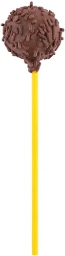 Vista 2 de Restaurantware - Palitos de pastel de 5.9 pulgadas, 100 palitos de piruleta duraderos – Robustos, multiusos, de papel amarillo de color amarillo