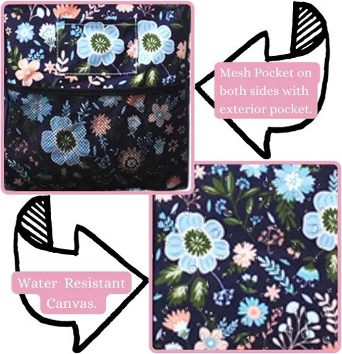 Vista 325 de NGIL Bolsa de comestibles reutilizable extra grande plegable de gran tamaño para comestibles, almacenamiento, picnic, playa, Estampado