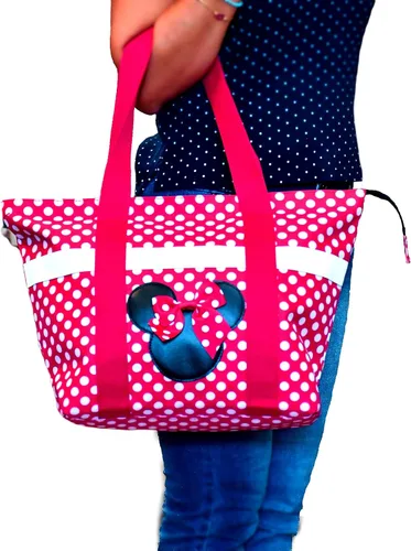 Vista 2 de Disney Bolsa de viaje con cremallera y estampado de iconos de Mickey y Minnie Mouse