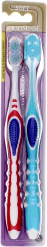 Vista 3 de GoodSense Complete Clean Cepillo de dientes suave con limpiador de lengua, 2