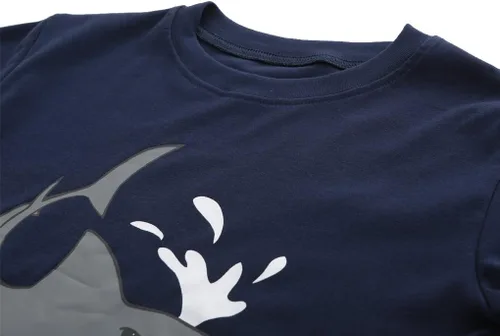 Vista 4 de MyFav Pijama corto de 2 piezas para niños grandes, ropa de dormir con dibujos animados