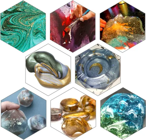 Vista 5 de 15 botellas de pigmento de limo, polvo de mica para hacer jabón, pigmentos de color de resina, polvo de mica para hacer velas, resina epoxi, brillo