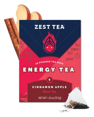 Vista 10 de Bolsas de Té Zest Energy – Té negro Blue Lady de Maracuyá – Té con alta cafeína para energía matutina, enfoque y claridad – Té natural con cafeína