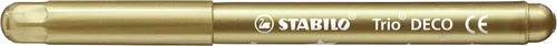 Vista 2 de STABILO Bolígrafo con punta de fibra metálica Trio Deco - Pack de 8 - Colores surtidos