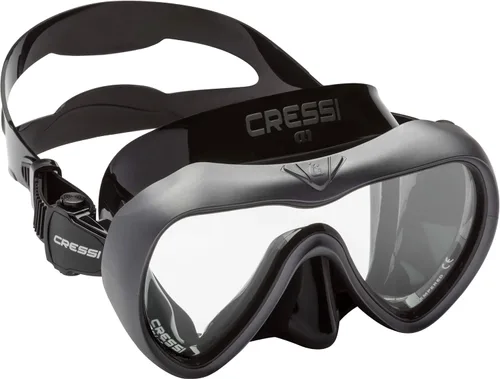 Vista 8 de Cressi Máscara de buceo y apnea antivaho de una sola lente - Falda de silicona para un ajuste flexible - A1: Diseñado en Italia