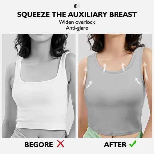 Vista 8 de 2 Pieces Tank Top for Women, Basic Sleeveless Sports Crop Tops for Women Going Out Tops Workout Tops Women Teen Girls