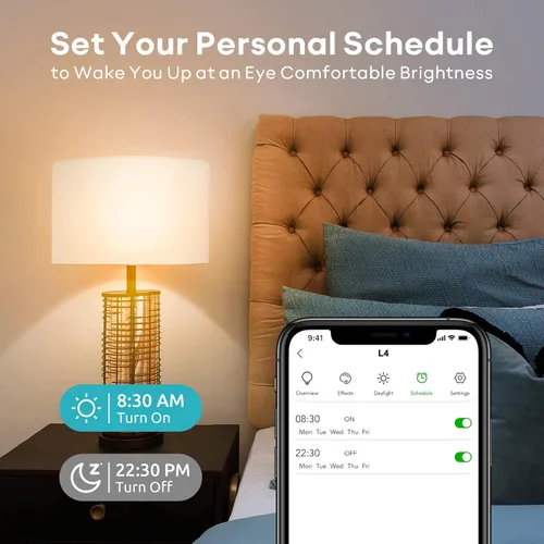 Vista 7 de VOCOlinc Bombilla inteligente funciona con Apple Homekit, Alexa, Google Home, bombillas inteligentes WiFi regulables, 850 lúmenes, bombilla LED