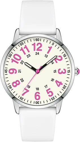 Vista 12 de Asan Ge Watches for Women, Fashion 3ATM Waterproof Minimalist Lightweight Easy-to-Read Analog Silicone Watch Suitable for Daily Work, Leisure
