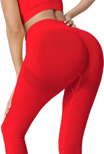 Vista 2 de CHRLEISURE Butt Lifting Workout Leggings for Women, Scrunch Butt Gym Seamless Booty Tight