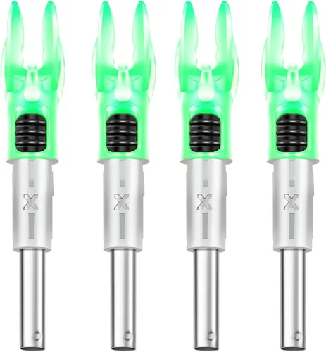 Vista 10 de DEEPOWER X Culatines Iluminados para Flechas .204"/.233"/.244"/.246" con Interruptor de Encendido/Apagado con Bujes H, S, GT