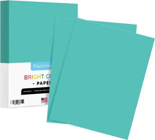 Vista 28 de Papel de color azul brillante liso de 8.5 x 11 pulgadas, para la escuela, la oficina y el hogar, manualidades navideñas, artes y manualidades, sin