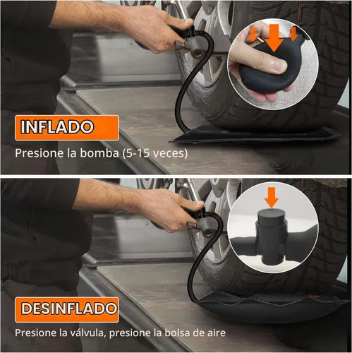 Vista 3 de Gute Bomba de bolsas de cuña de aire, paquete de 2 herramientas de bomba de cuña de aire inflables, herramienta de bolsa de cuña de aire, kit