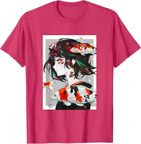 Vista 34 de Camiseta de anime anime japonés estético Otaku Negro