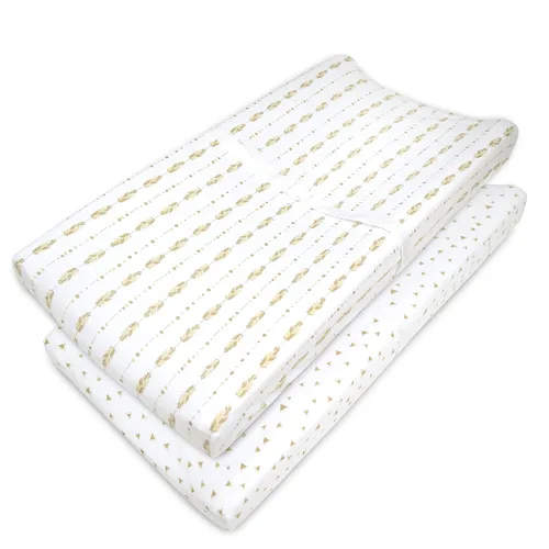 Vista 7 de American Baby Company - Sábana bajera de algodón 100% natural para colchón de cuna o cambiador