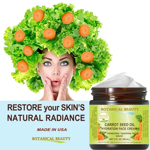 Vista 3 de Botanical Beauty CREMA FACIAL HIDRATACIÓN DE ACEITE DE SEMILLAS DE ZANAHORIA PARA PIELES NORMALES, SECAS Y SENSIBLES. Protección contra la sequedad.