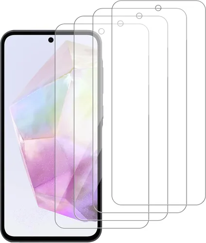 Vista 26 de Paquete de 4 protectores de pantalla de vidrio compatibles para Samsung Galaxy A07 5G / 4G [dureza 9H] - Vidrio templado de pantalla HD, resistente