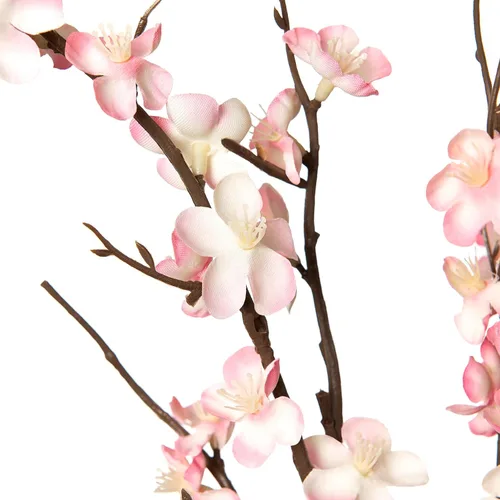 Vista 2 de Ammyoo - 4 ramas de flores de cerezo artificiales para decoración de interiores de primavera y verano, flores artificiales de tallo largo