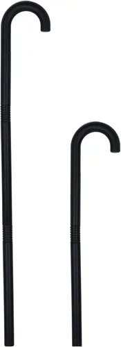 Vista 6 de Accesorio de bastón negro de Halloween para adultos y niños, accesorio de asistente de disfraz, bastón de mago, accesorios de cosplay de longitudes