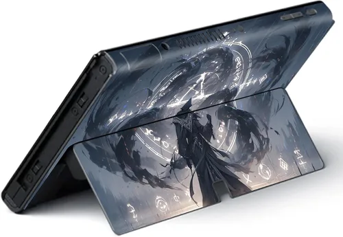 Vista 6 de PlayVital Juego completo de calcomanías protectoras para el modelo OLED de Nintendo Switch, calcomanías de vinilo personalizadas para consola Switch