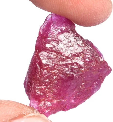 Vista 2 de GEMHUB Rubí crudo sin calentar, 21.00 quilates, piedra preciosa suelta certificada natural, Gema, africano - rubí rojo