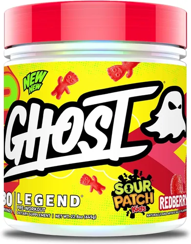 Vista 10 de GHOST Legend Polvo Pre-Entrenamiento, Frambuesa Azul - 30 Porciones – Pre-Entrenamiento para Hombres y Mujeres con Colina, L-Citrulina, y Beta