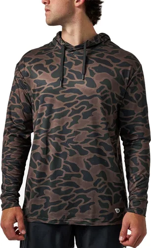 Vista 31 de Burlebo Sudadera de rendimiento para hombre – Prenda de manga larga ligera, ajuste atlético, absorción de humedad, protección solar Camuflaje