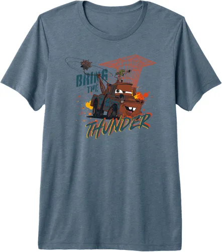 Vista 4 de Disney PIXAR Cars on the Road Mater Bring the Thunder - Camiseta prémium, Negro