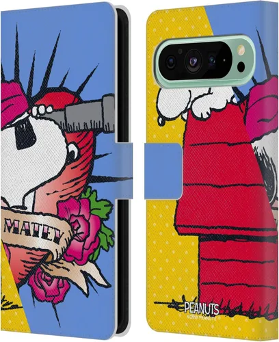 Vista 69 de Head Case Designs Officially Licensed Peanuts Charlie & Woodstock Nap Halfs and Laughs Leather Wallet Case Compatible with Google Pixel 8
