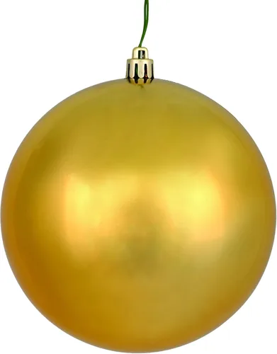 Vista 10 de Vickerman Adorno de bola de caramelo de oro antiguo de 4 pulgadas, 6 por bolsa