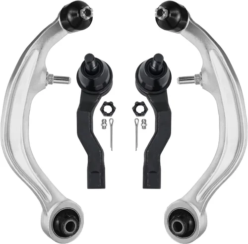 Vista 110 de Detroit Axle - 4 piezas de brazos de control traseros para Ford C-Max, Focus, Mazda 3 5, Volvo C30, C70, S40, V50, 4 brazos de control superiores e