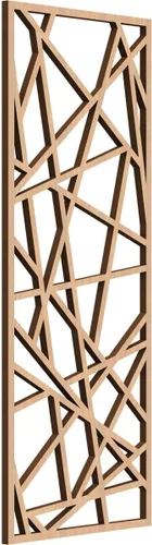 Vista 21 de Conway Paneles de pared decorativos de madera con calado, 9 3/8 pulgadas de ancho x 24 3/8 pulgadas de alto x 1/4 de alto, aliso
