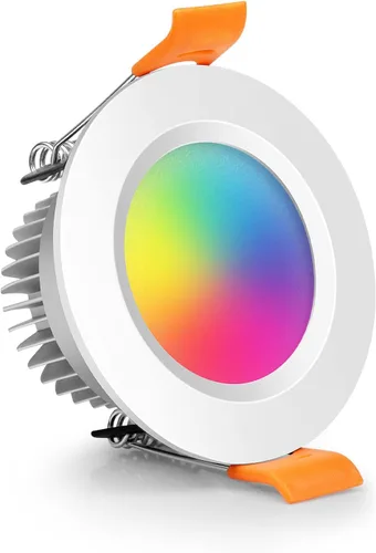 Vista 12 de LightingWill Iluminación LED empotrada de 2 pulgadas, Downlight LED inteligente WiFi, luz de techo de 5W compatible con Alexa/Google Assistant, RGB