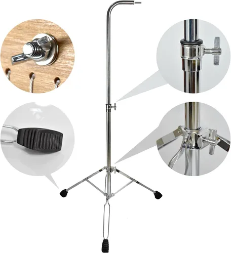 Vista 4 de ENNBOM Campanillas de barra con soporte ajustable para 25 notas 36 notas, campanillas de viento de una hilera, instrumento de percusión musical