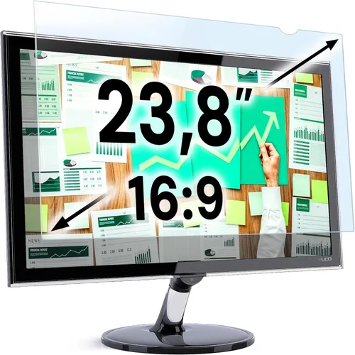 Vista 14 de VINTEZ Panel protector de pantalla de bloqueo de luz azul de 14 pulgadas para monitor de computadora y portátil de pantalla ancha 16:9 – Película