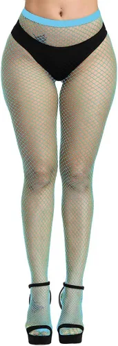Vista 30 de Medias de Red para Mujer, Medias de Cintura Alta, Medias Sexys, Medias Transparentes, Medias de Malla negro_1