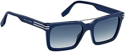 Vista 3 de Marc Jacobs Gafas de sol rectangulares para hombre con sombreado azul MARC 589S 0PJP08 54, Azul