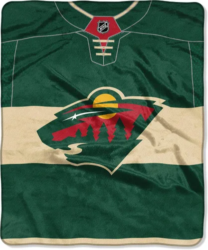 Vista 48 de Northwest NHL Unisex-Adult Raschel Throw Blanket rojo (Inspired)