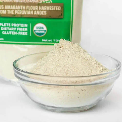 Vista 3 de HerbaZest Harina de amaranto orgánica – 1 libra – Certificado USDA, vegano y sin gluten – Perfecto para productos horneados y no horneados, platos