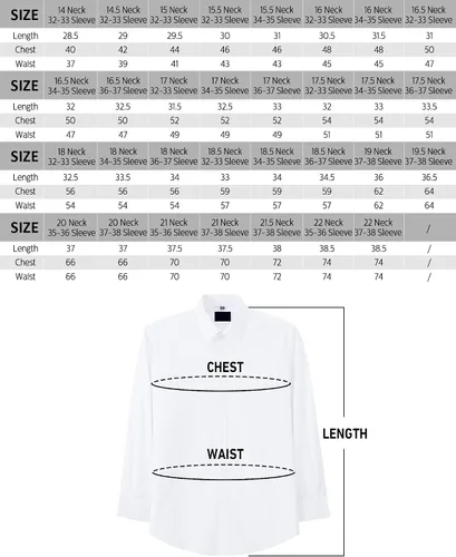 Vista 6 de JVER - Camisas de hombre para vestir con corte francés de ajuste regular manga larga para gemelos de metal