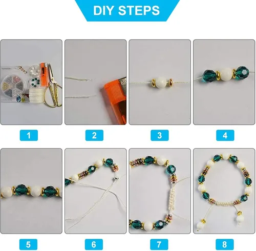 Vista 8 de PH PandaHall 60 cuentas deslizantes de silicona de latón, 3 colores de 0.276 in, cierres deslizantes para bricolaje pulseras europeas collares