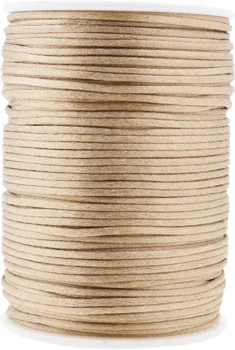 Vista 74 de Mandala Crafts Cordón de satén de cola de rattail de 0.02 in para nudos chinos de macramé