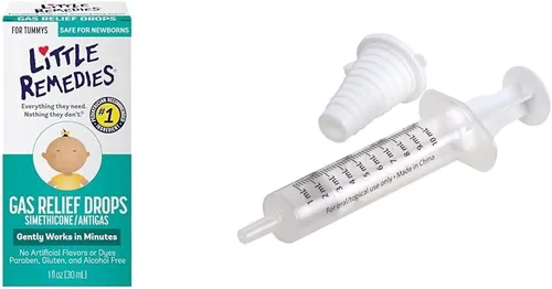 Vista 14 de Little Remedies Gotas de alivio de gas Sabor natural de bayas 1 onza. Paquete de 1 Funciona suavemente en minutos Seguro para recién nacidos