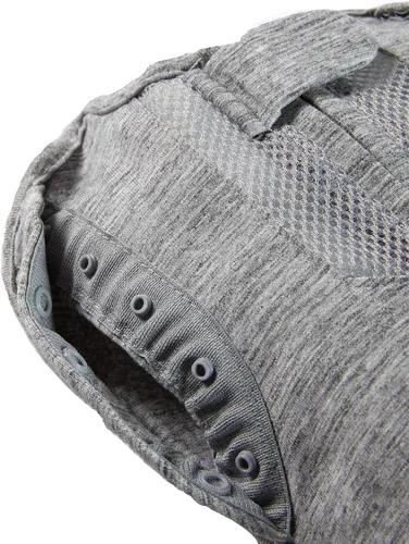 Vista 5 de Saco manta Woombie para bebés, con ventilación, color gris Gris crepúsculo/jaspeado con ventilación
